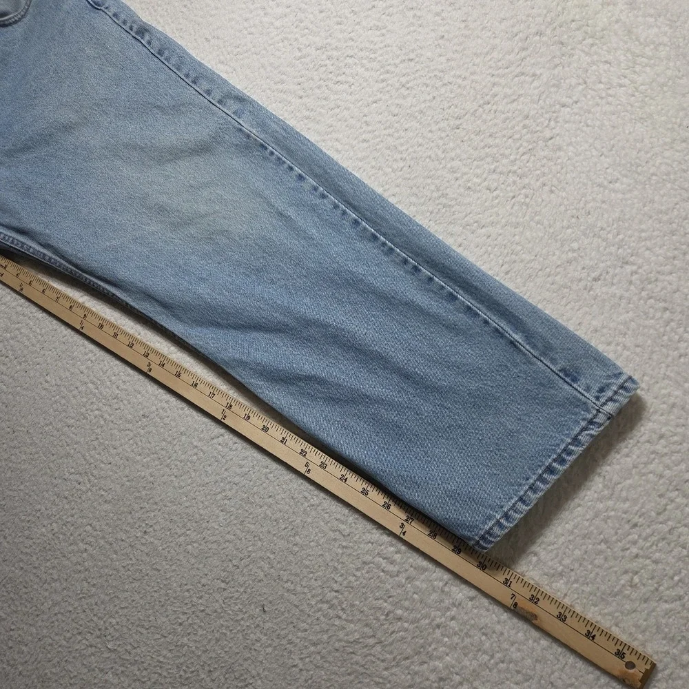 Vintage 90s Levi's 565 Loose Straight Jeans 36x30 Made in USA Wide Leg Faded